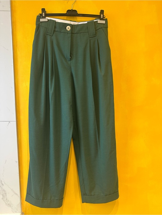 Ganni Pants - Ganni Dark Green Trousers